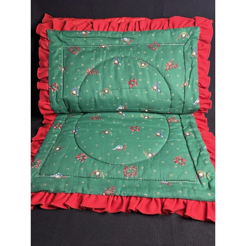 Vintage Quilted Christmas Table Runner